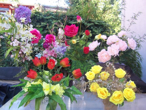 Blumenstrauß und 1 x - blumenstrauß,