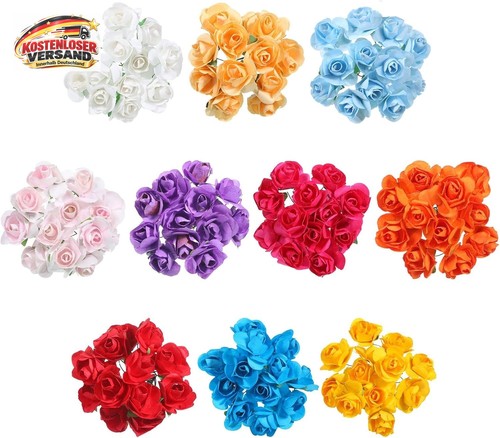 120 stück mini kunst blumen - 120,
