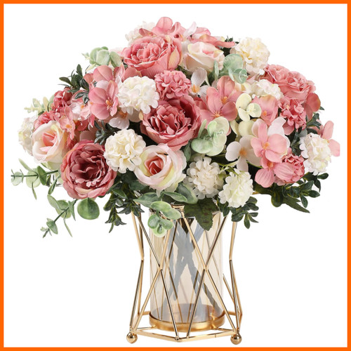 Kunstblumen strauß rosa - kunstblumen,