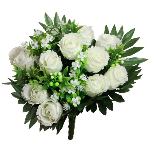 Kunstblume strauß rosen - kunstblume,