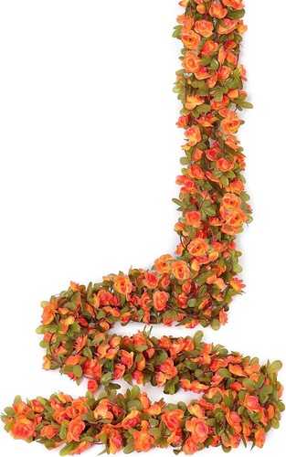 Künstliche orange rosen - künstliche,