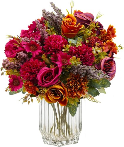 Kunstblumenstrauß 4er set - kunstblumenstrauß,