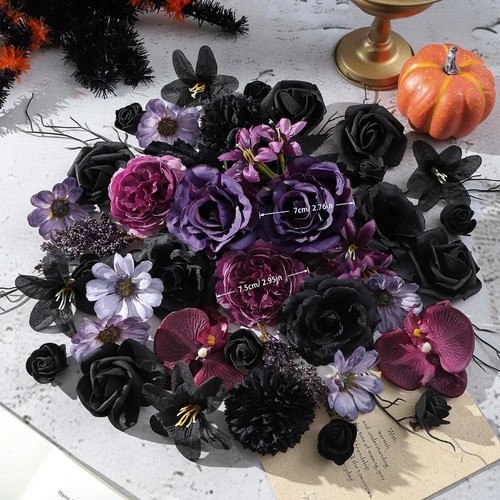25pcs schwarze lila - schwarze, &