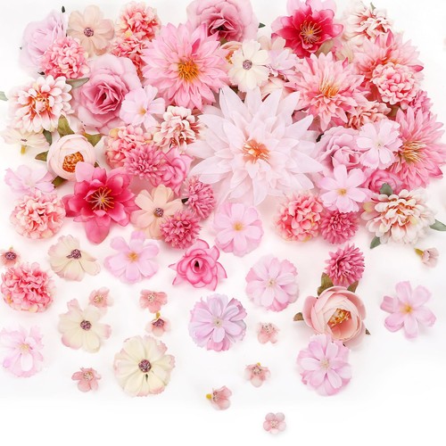 Kunstblumen deko rose rosa - kunstblumen,