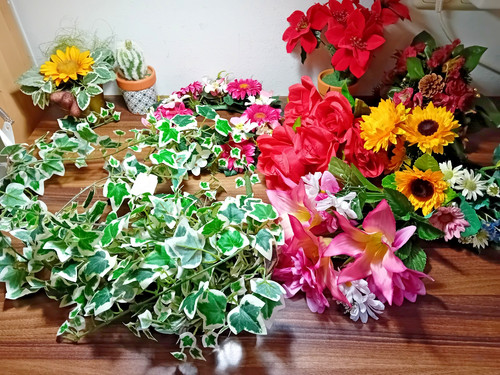 Strauß kunstblumen - 10,