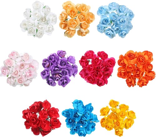 120 stück mini kunst blumen - kunst,