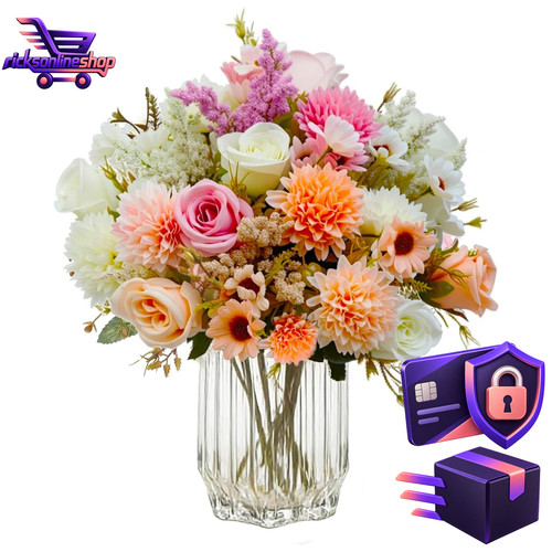 Kunstblumenstrauß 4er set - kunstblumenstrauß,