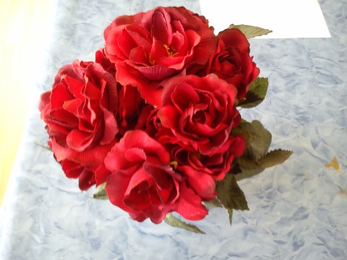 Rosenstrauß weiß kunstblumen - weiß,